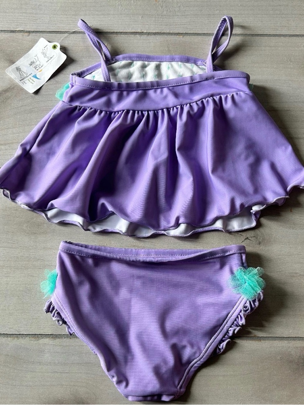 Disney Store Little Mermaid Ariel and Friends Two Piece Swimsuit - Picture 5 of 5